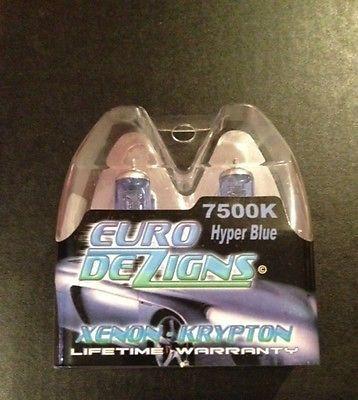 Hyper blue 7500k xenon foglights size h3 lifetime warranty superwhite hid