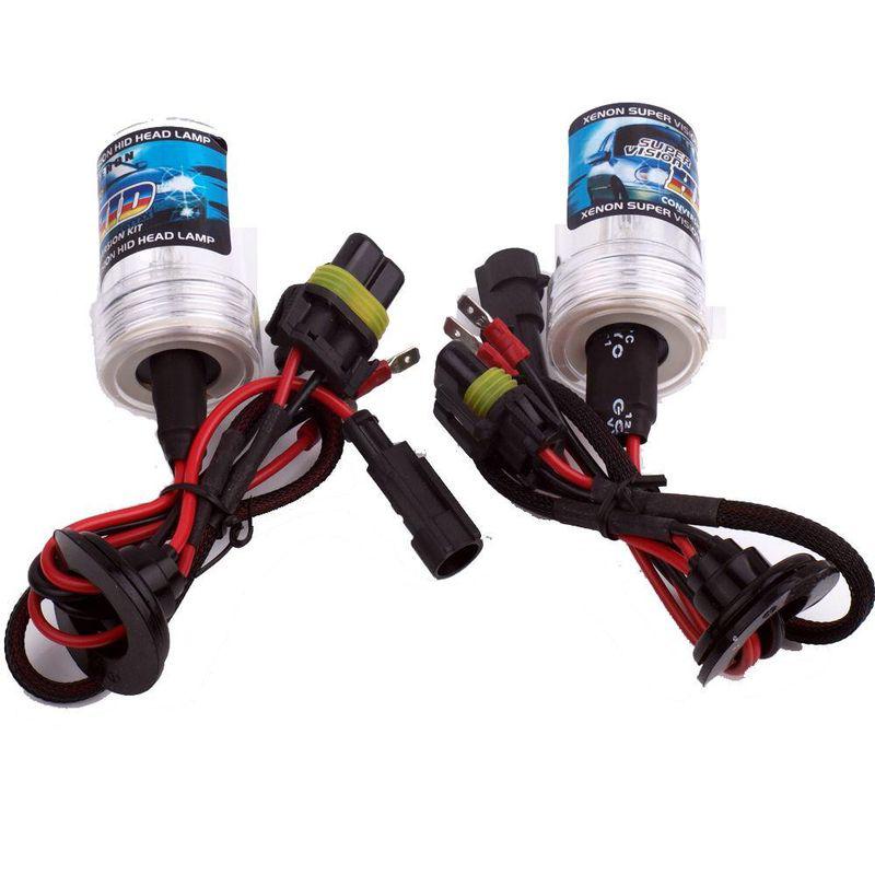 2 x h3 12v ac 35w 8000k white blue hid high beam low beam xenon bulbs