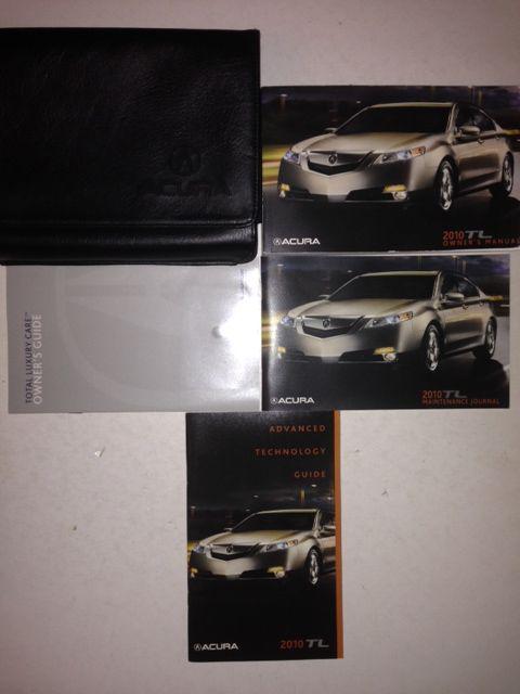 2010 acura tl owner's manual with case 