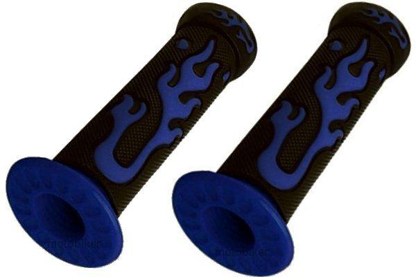 Suzuki atv lt lta ltr ltz lt250 ltz400 ltr450 blue flame gel grips