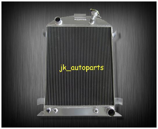 Aluminum radiator for 1932 ford hi-boy grill shells chevy engine 2 rows at 32