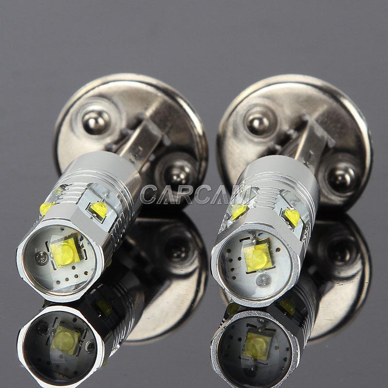 2pcs h1 25w high power cree led light bulb projector fog bright white