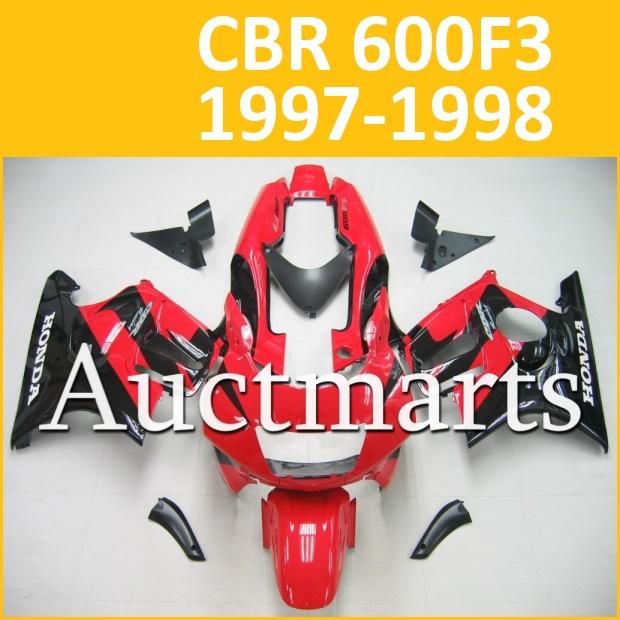 Fit honda cbr600f3 97 98 cbr 600 f3 1997 1998 fairing kit bodywork b13 p7