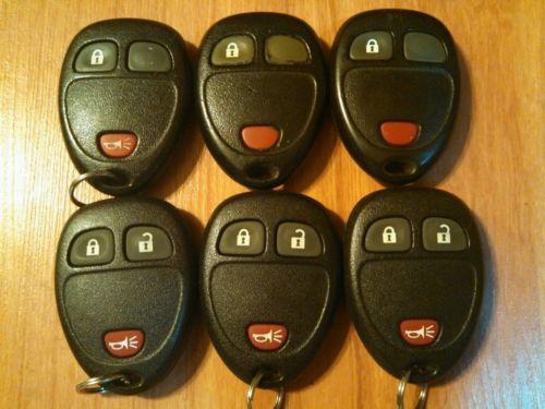 Lot(6) used gm 3 button keyless entry remote fob *ouc60270* *15913420*