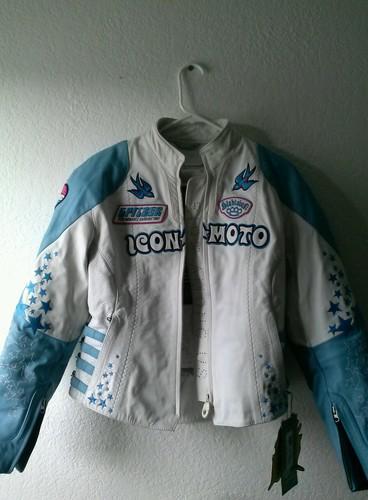 Icon moto womens medium riding jacket