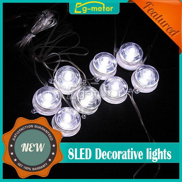 8 led underbody glow interior undercar auto car decoration lamp white light new