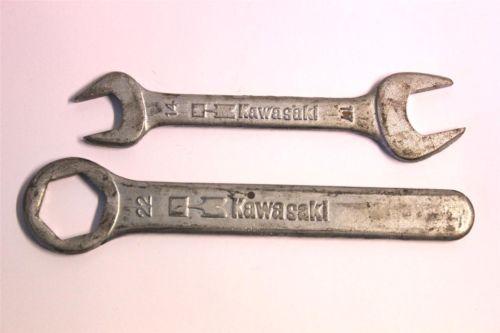 Vintage big k logo kawasaki motorcycle wrenches 14x17 22mm mito 3 15 japan made