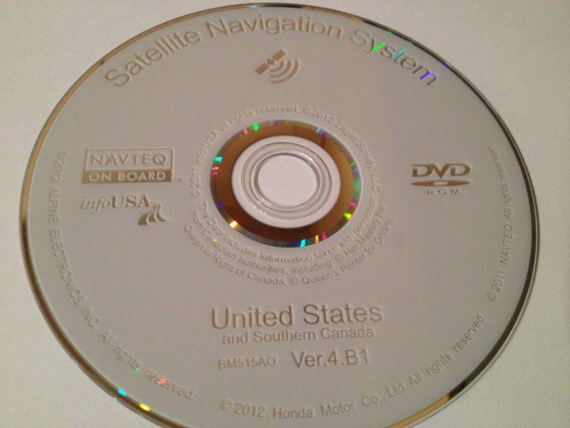 2013 update genuine acura/honda navigation dvd disc 4.b1 genuine 