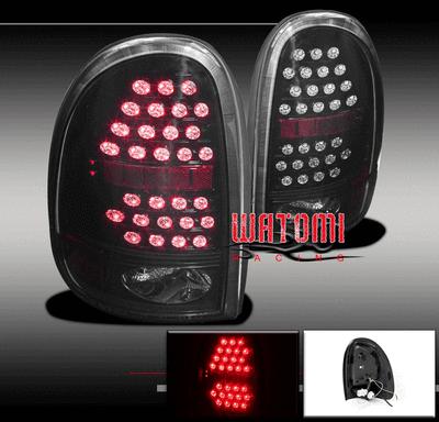 Dodge caravan/durango/chrysler town & country/voyager led tail light black/smoke