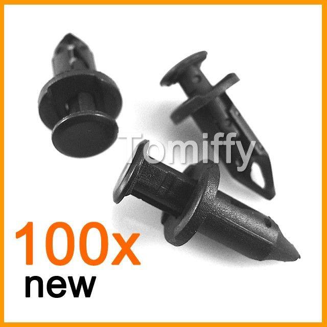 100x fender clips body rivets 2006-2012 polaris sportsman 400 500 600 700 800