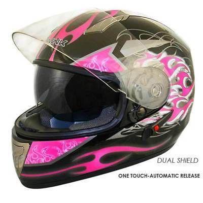 Hawk advanced dual visor flamma helmet  xs