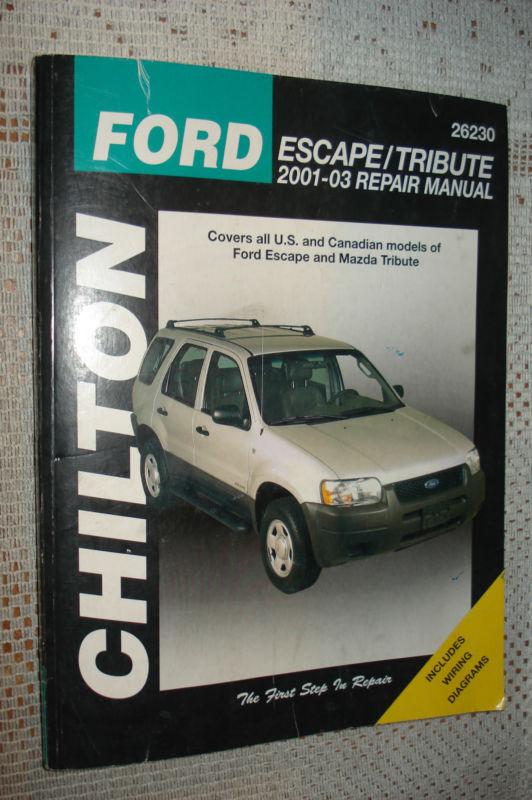 2001-2003 ford escape and tribute shop manual service book 2002 chiltons repair