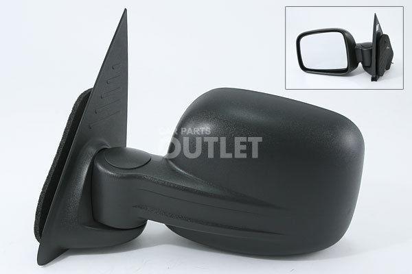 02-07 jeep liberty left hand side mirror manual fold textured black flat glass l