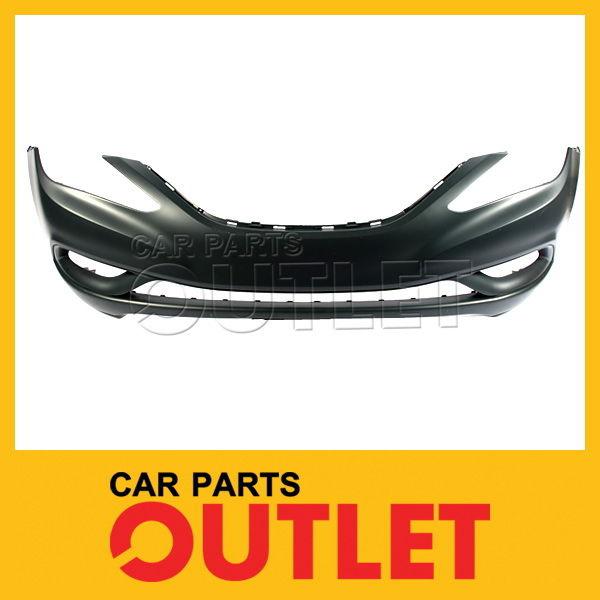 Front bumper primed plastic fascia cover fits 2011 2012 hyundai sonata 4dr sedan