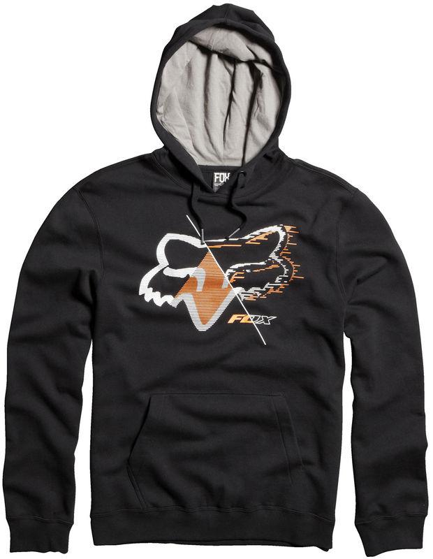 Fox overdrone black fleece hoody motocross sweatshirt mx 2014