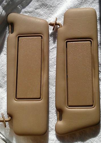 Mercedes w124 w201 sun visor set / tan