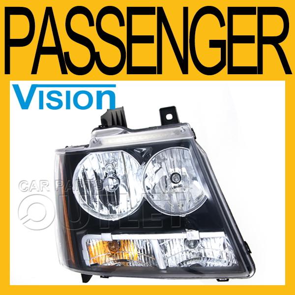 2007-2012 suburban avalanche head lamp halogen light bulb+socket tahoe ltz lt rh