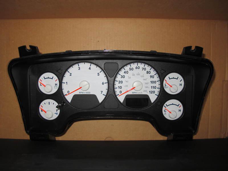 2008 08 dodge ram 1500 truck w/one touch drivers window speedometer cluster 18k