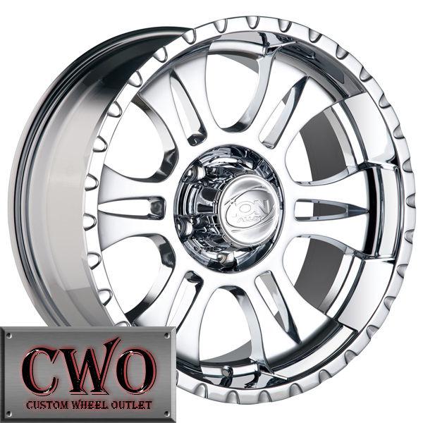 20 chrome ion 195 wheels rims 8x165.1 8 gmc chevy 2500 hd dodge ram 2500