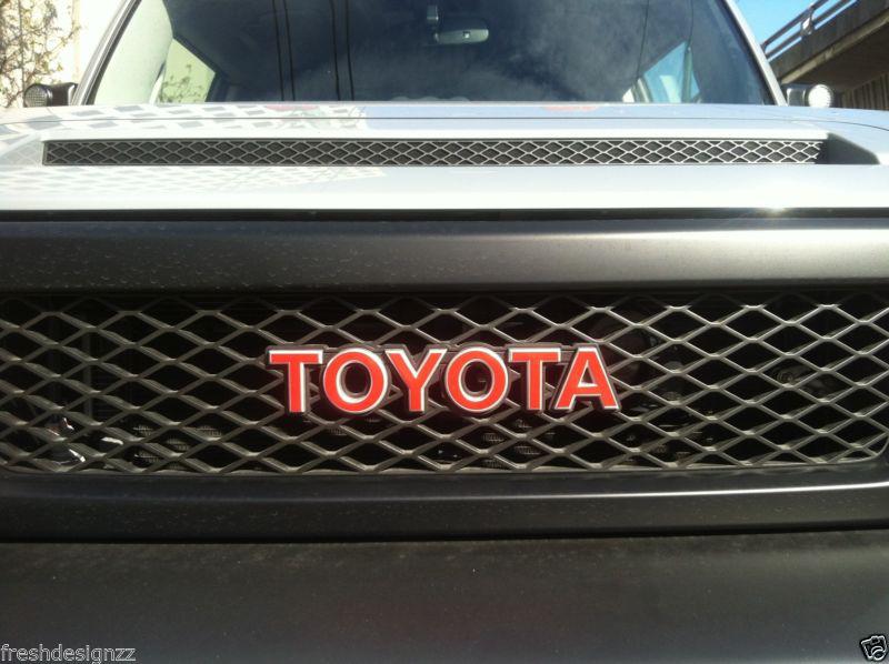 Toyota fj cruiser grill emblem decal 07 08