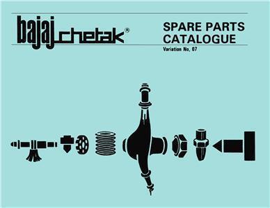 Bajaj chetak scooter parts manual 1980s