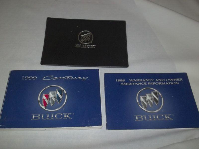 1999 buick century owner manual 3/pc.set & black buick factory case.  free s/h