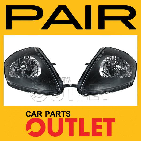 00-02 mitsubishi eclipse head light lamp pair lh+rh new