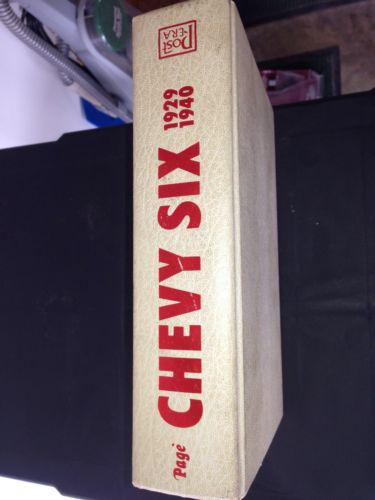 Chevy six construction and restoration manual 1929-1940