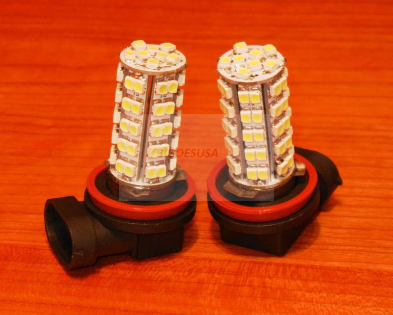 2x car true  blue h8 h11 68 smd led bulbs for driving fog light lamp us shipping