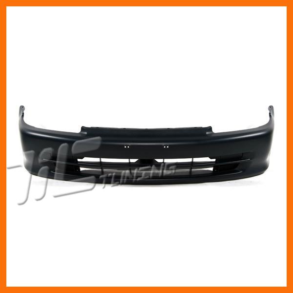 92-95 honda civic 4dr sedan raw black front bumper cover replacement non primed