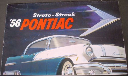 1956 pontiac prestige sales brochure strato-streak v8 catalina star chief safari