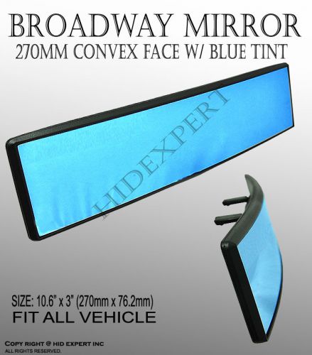 Icbeamer mitsubishi broadway bw-145 270mm convex rearview mirror blue uf6521