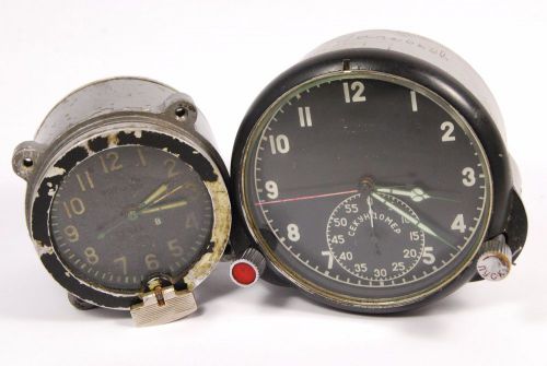 Two russian soviet ussr military airforce aircraft and tank clock