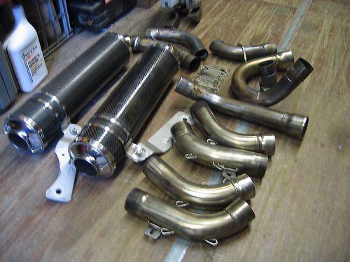 Ducati monster 900 carbon fiber high mount exhaust system m900