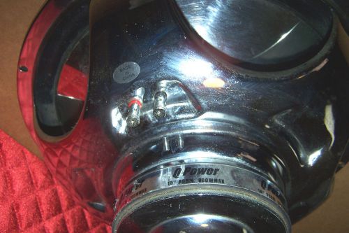 Qpower vintage speaker 15&#034; 8 0hm 800 watt bass woofer chrome series q-power