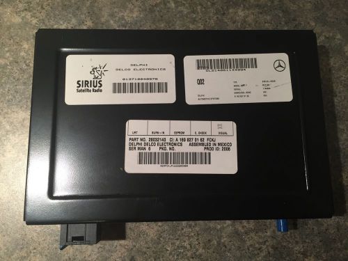 Mercedes benz sirius satellite radio module a 169 827 01 62 oem