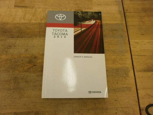 2014 toyota tacoma owners manual