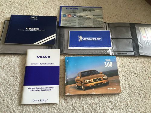 2001 volvo s60 owner&#039;s manual with velour case