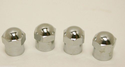 4-pak chrome valve caps by campbell hausfeld au1034 fits standard schrader tire