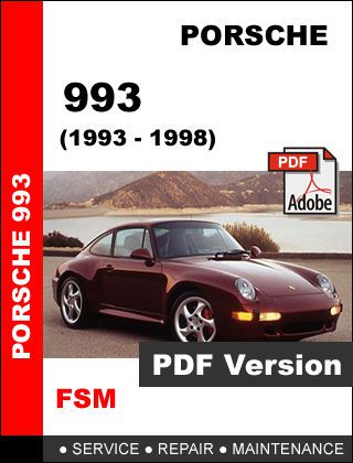 1993 - 1998 porsche 911 carerra 993 workshop service repair maintenance manual