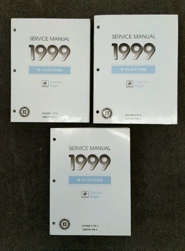 1999 buick century / regal factory service manuals (3 volume set)