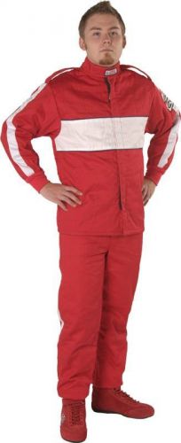 Gforce - gf105 - xl x-large red - 2pc jacket &amp; pants - racing/driving suit sfi-1