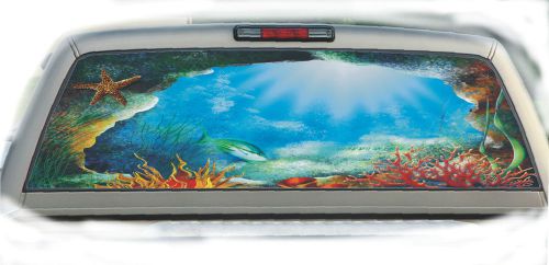 Cave ocean #01 rear window graphic tint truck stickers decals
