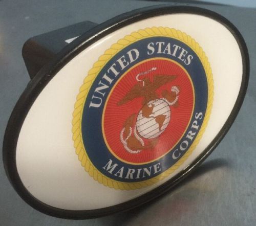 United states marine corp usmc towing trailer hitch cover cap fits 2&#034; receiver