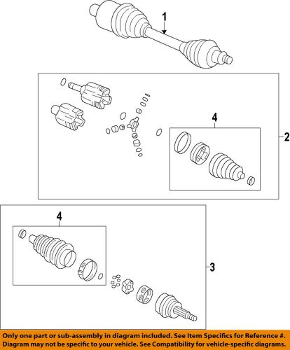 Gm oem front drive-axle assembly 22870111