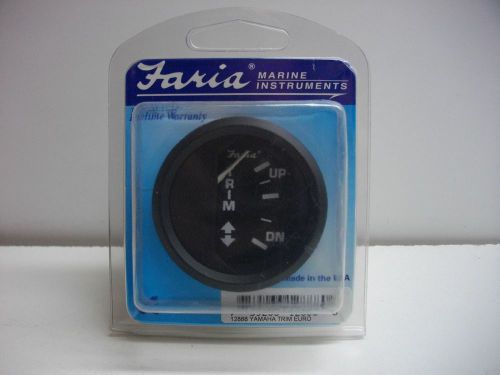 Faria 2 inch trim gauge 12888 yamaha euro black face yamaha thru 1996