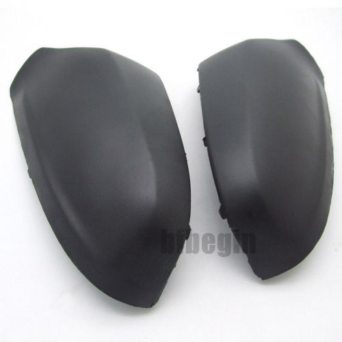 2pcs black wing mirror door cap cover case l&amp;r for vauxhall astra h mk5 04-09