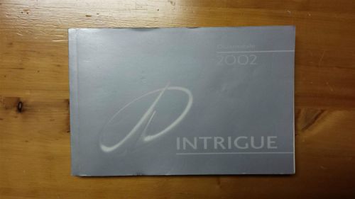 2002 oldsmobile intrigue owners manual