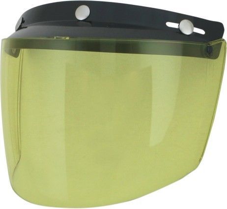 Afx three-snap visor/shield yellow one size