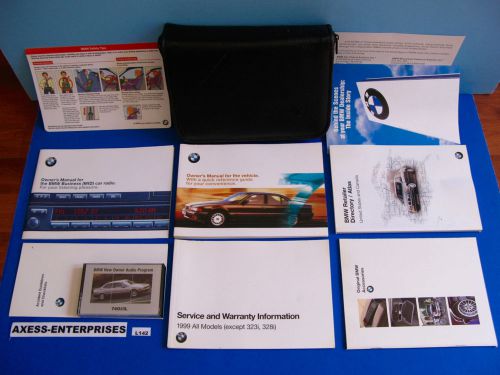 99 - 1999 bmw 7-series e38 740 750 740i 740il 750il owners manuals book set l142